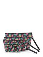 Romwe Graphic Print Pouch With Wristlet 3pcs