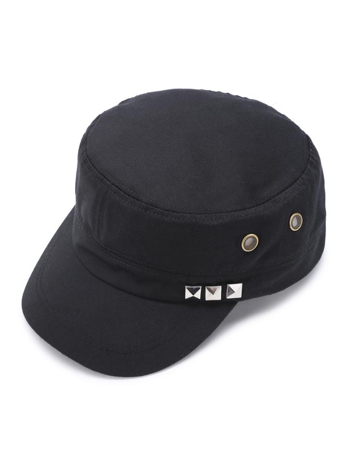 Romwe Studded And Eyelet Design Cap