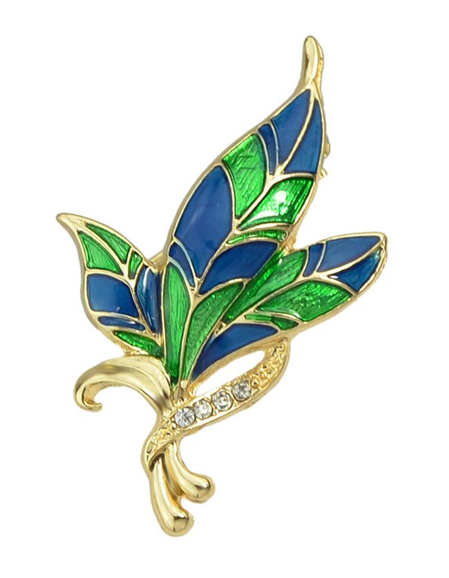 Romwe Colorful Enamel Flower Brooch