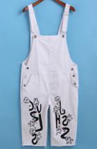 Romwe Strap Ripped Hand Print Jumpsuit
