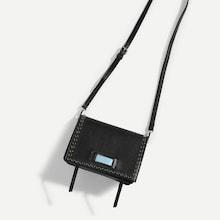 Romwe Studded Detail Flap Crossbody Bag