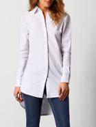 Romwe Lapel High Low Blouse With Buttons