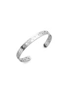 Romwe Silver Plated Hollow Moon Star Wrap Bangle