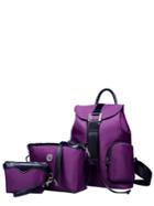 Romwe 3 Pcs Backpack And Shoulder Bags Set