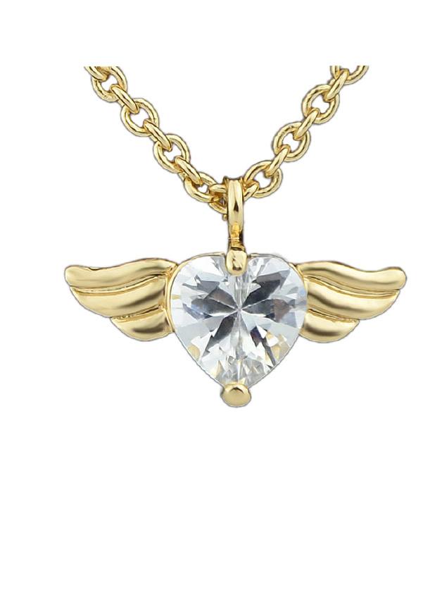 Romwe Heart Shaped Pendant Necklace