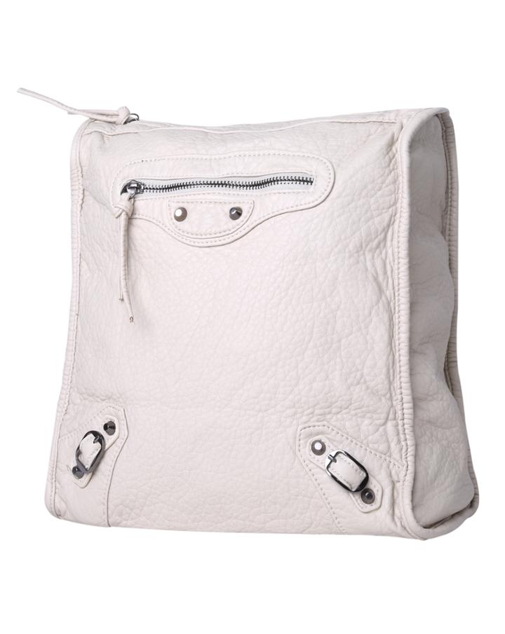 Romwe Apricot Buckle Pu Backpack