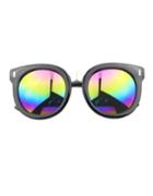 Romwe Colorful Round Large Sunglasses