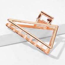 Romwe Triangle Shaped Metal Hair Clip