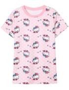 Romwe Kitty Cat Heart Print T-shirt