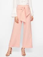 Romwe Obi Belt Front Palazzo Pants