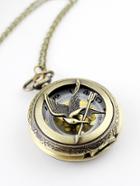 Romwe Gold Chain Bird Watch