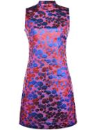 Romwe Multicolor Collar Jacquard Shift Dress