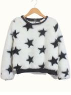 Romwe Stars Pattern Loose Sweatshirt