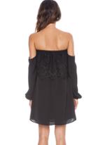 Romwe Off-shoulder Strapless Lace Dress