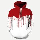 Romwe Men Colorblock Hooded Sweatshirt