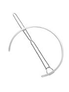 Romwe Silver Open Circle Hair Clip