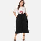 Romwe Plus Pocket Side Pinafore Pants