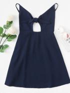 Romwe Cut Out Front Cami Dress
