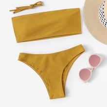 Romwe Cut-out Bandeau Bikini Set