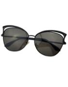 Romwe Black Square Shaped Cat Sunglasses