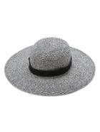 Romwe Grey Wide Brim Straw Hat