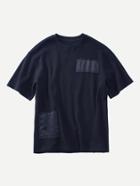 Romwe Men Patched Ribbed Tee
