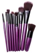 Romwe 9pcs Purple Professional Makeup Brush Set