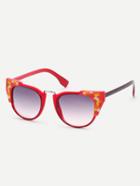 Romwe Red Cat Eye Sunglasses