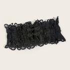 Romwe Frog Closure Buttons Detail Guipure Lace Wide Belt