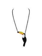 Romwe Cute Parrot Necklace Sweater Chain Necklace