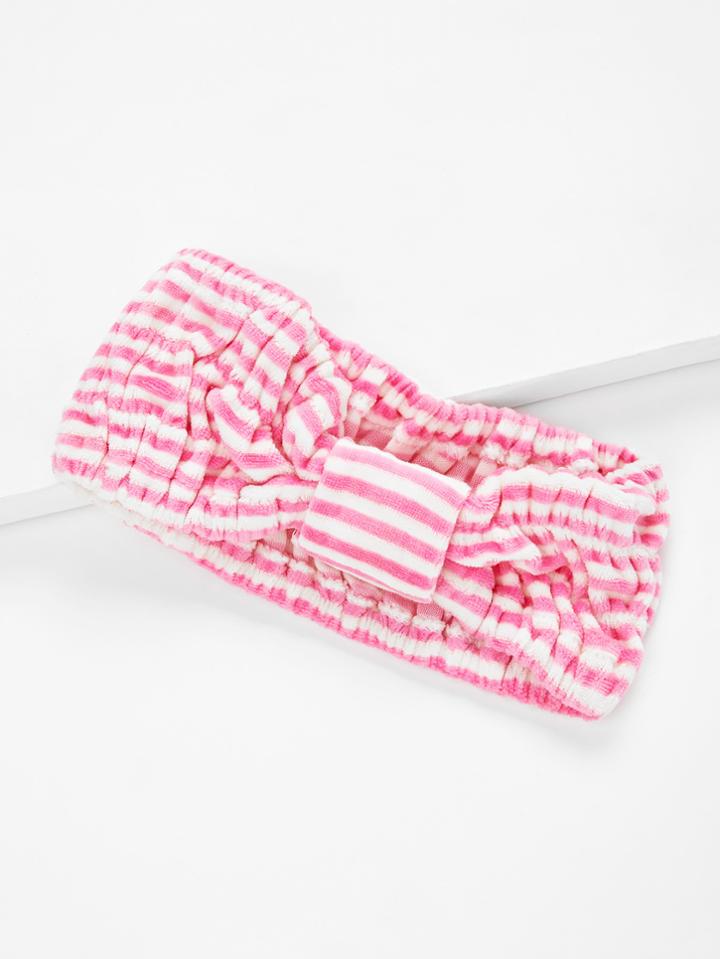 Romwe Striped Bath Headband