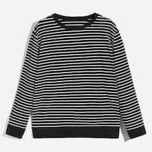 Romwe Guys Striped T-shirt