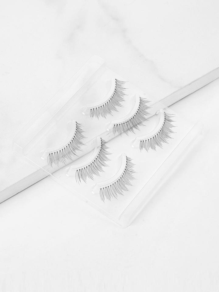 Romwe Natural Thin False Eyelash 3pairs