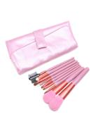 Romwe Pink Professional Brush Set With Bag