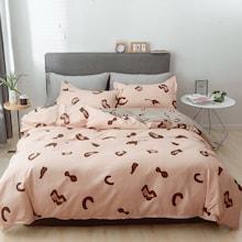 Romwe Lip & Letter Print Sheet Set