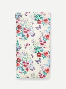 Romwe Calico Print Glasses Bag