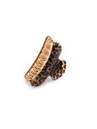 Romwe Leopard Hair Claw
