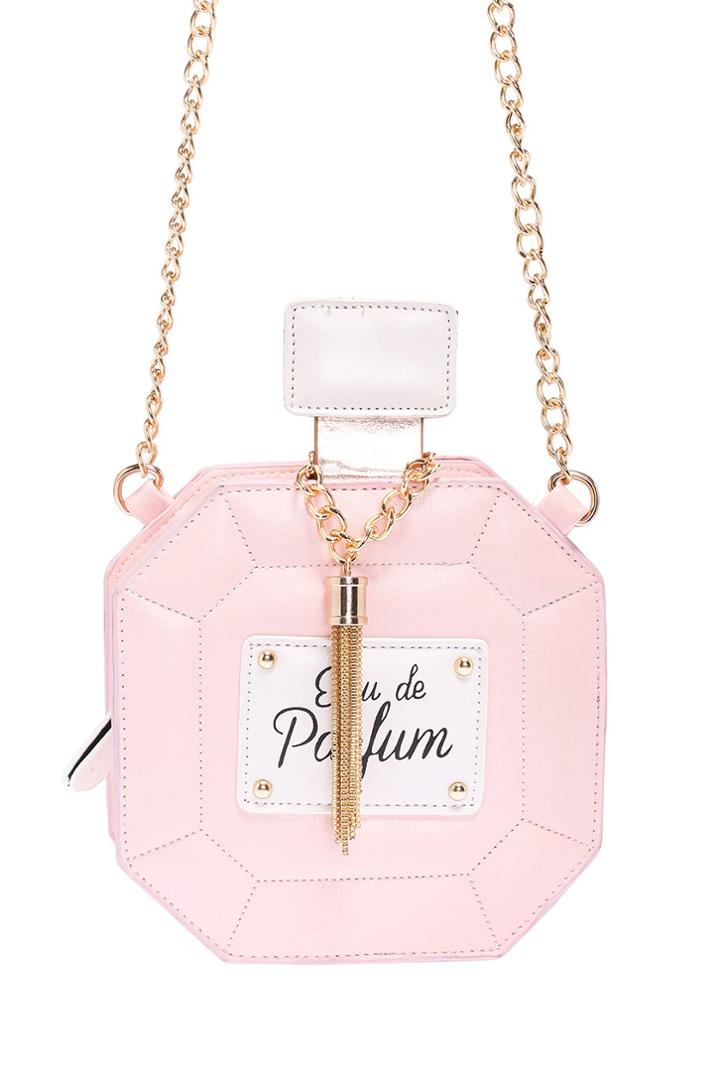 Romwe Romwe Perfume Shaped Mini Pink Bag