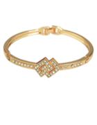 Romwe Gold Plated Rhinestone Elegant Bracelet