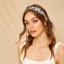 Romwe Snake Embossed Headband