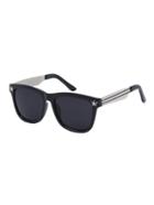 Romwe Silver Arms Oversized Frame Star Sunglasses