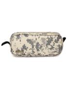Romwe Geometric Camouflage Print Makeup Bag - Khaki