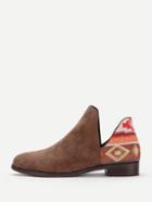 Romwe V Cut Chelsea Boots