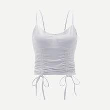 Romwe Drawstring Detail Cami Top