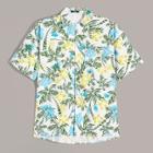 Romwe Guys Pocket Front Tropical Shirt