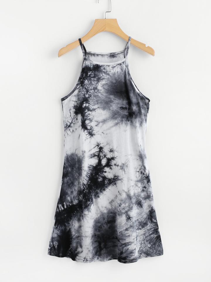 Romwe Water Color Cami Dress