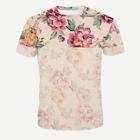 Romwe Guys Floral Print Tee