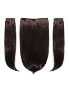 Romwe Black Cherry Clip In Straight Hair Extension 3pcs