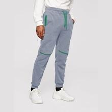 Romwe Guys Contrast Trim Drawstring Sweatpants