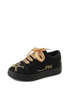 Romwe Star Embroidery Lace Up Sneakers